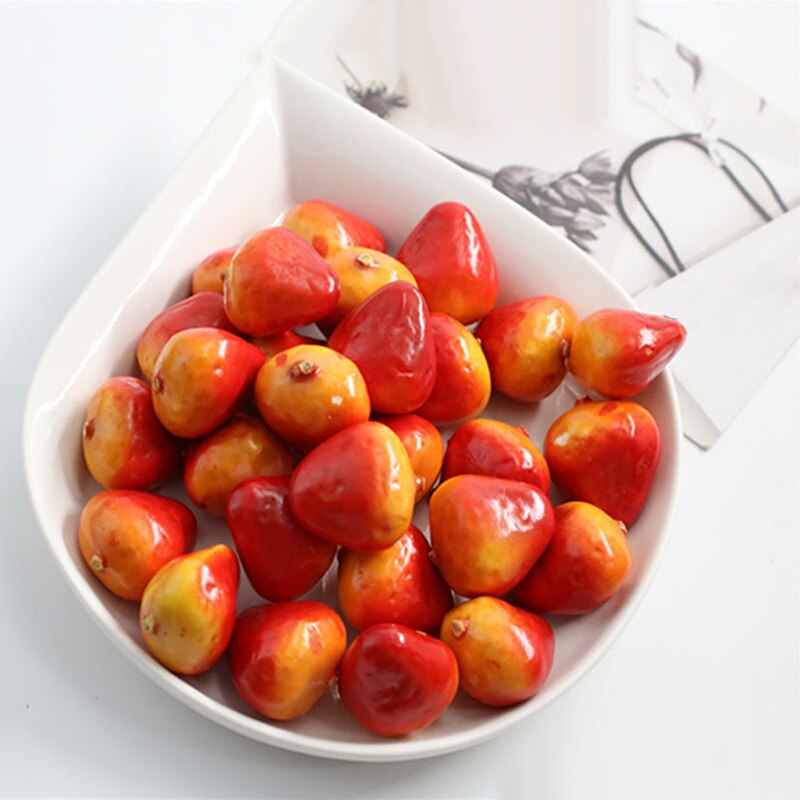 10pcs/lot Lifelike Fruit Model Artificial Fruit Simulation Fruits Vegetables Home Decor Model Crafts Party Supplies