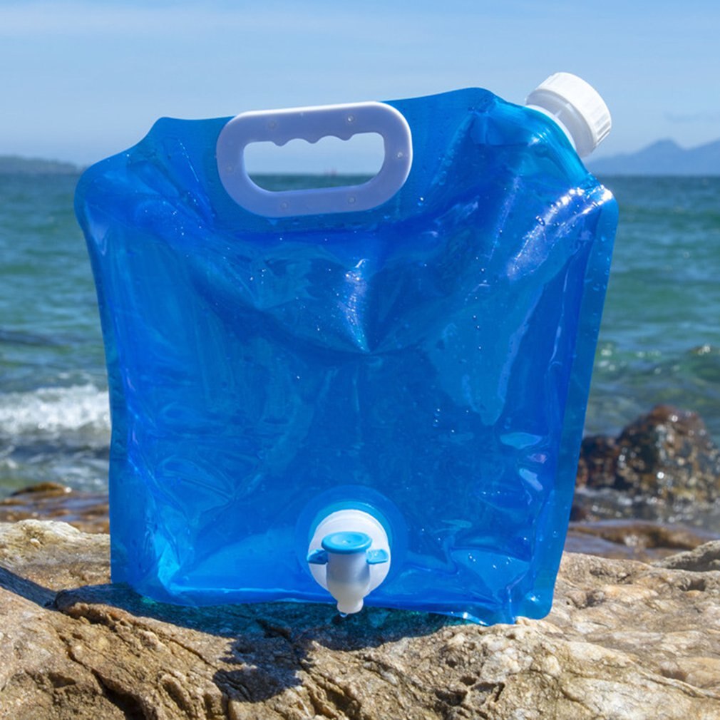 5L/10L Outdoor Vouwen Opvouwbare Draagbare Opvouwbare Water Zakken Auto Drinken Carrier Container Kit Camping Water Tank