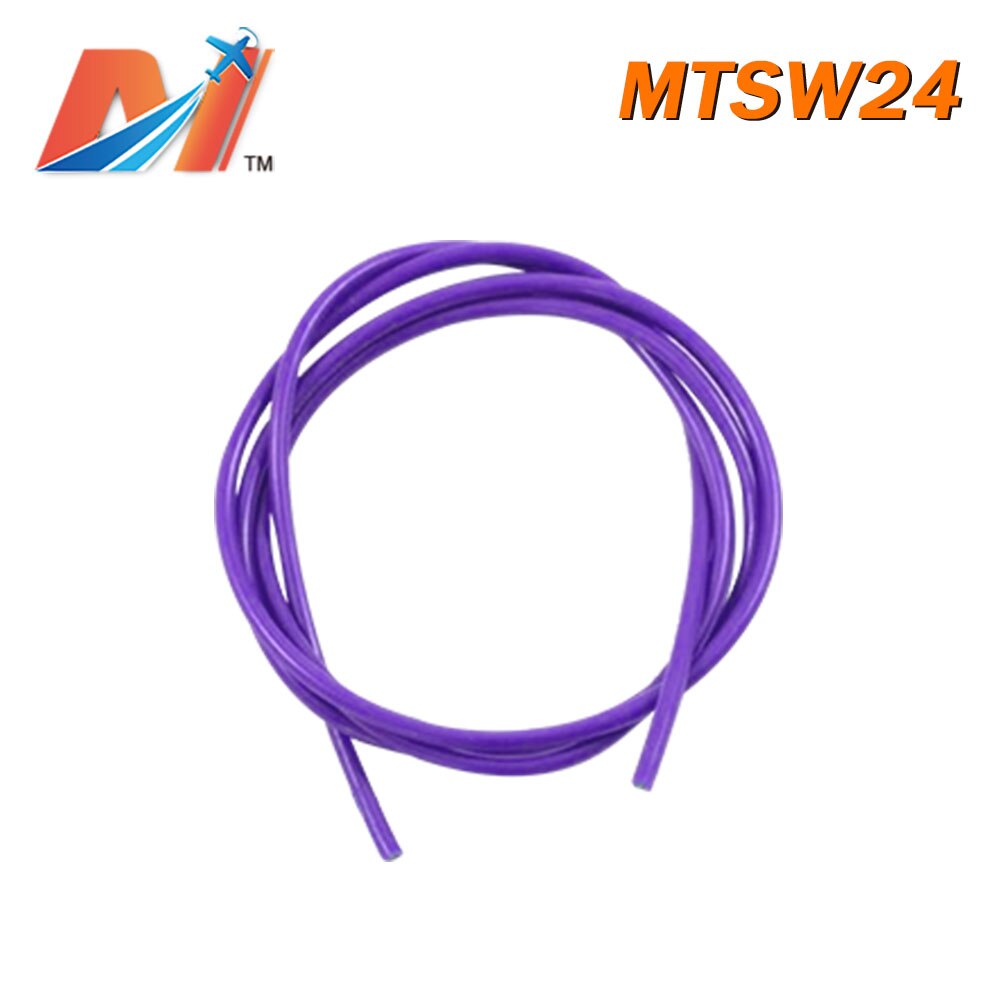 Maytech (1Meter) Power Silicon Draad AWG24 Paarse Kleur
