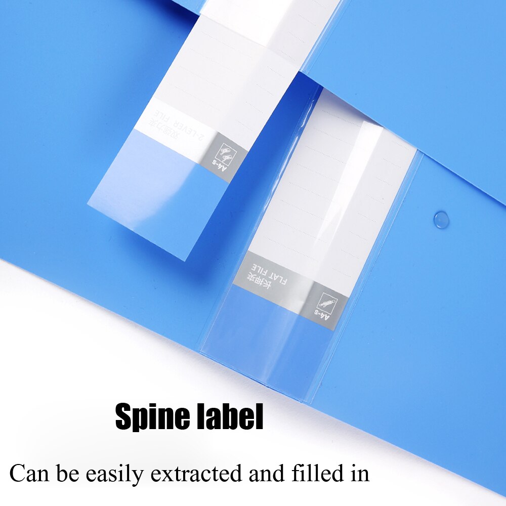 Deli 1pcs A4 File Folder Single and Double clip Student Supplies Information Insert folder Test Paper Board clip Stationery