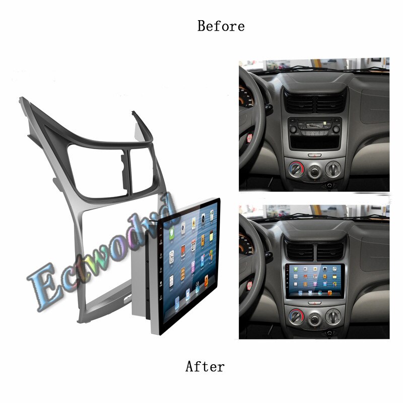 Special 9inch Car Radio Fascia Frame Dash Panel for Chevrolet Sail Head Unit Car Refitting Stereo