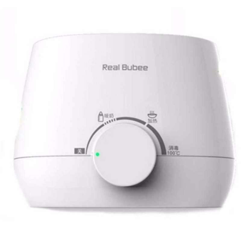 Real Bubee 3 In1 chauffe-lait pour double bouteilles stérilisateur à 3 broches et ensemble Anti-bactérien avec couvercle