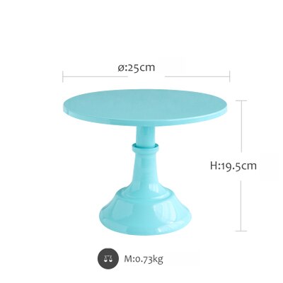 Sweetgo Grand Baker Cake Stand 10 Inch Voor Bruiloft Tafel Verstelbare Hoogte Fondant Cupcake Display Accessoire Party Bakvormen: Blue