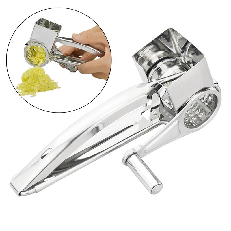 Rvs Hand Rotaty Kaas Rasp Slicer Kaas Gember Boter Raspen Cutter Koken Tools Home Keuken Accessoires