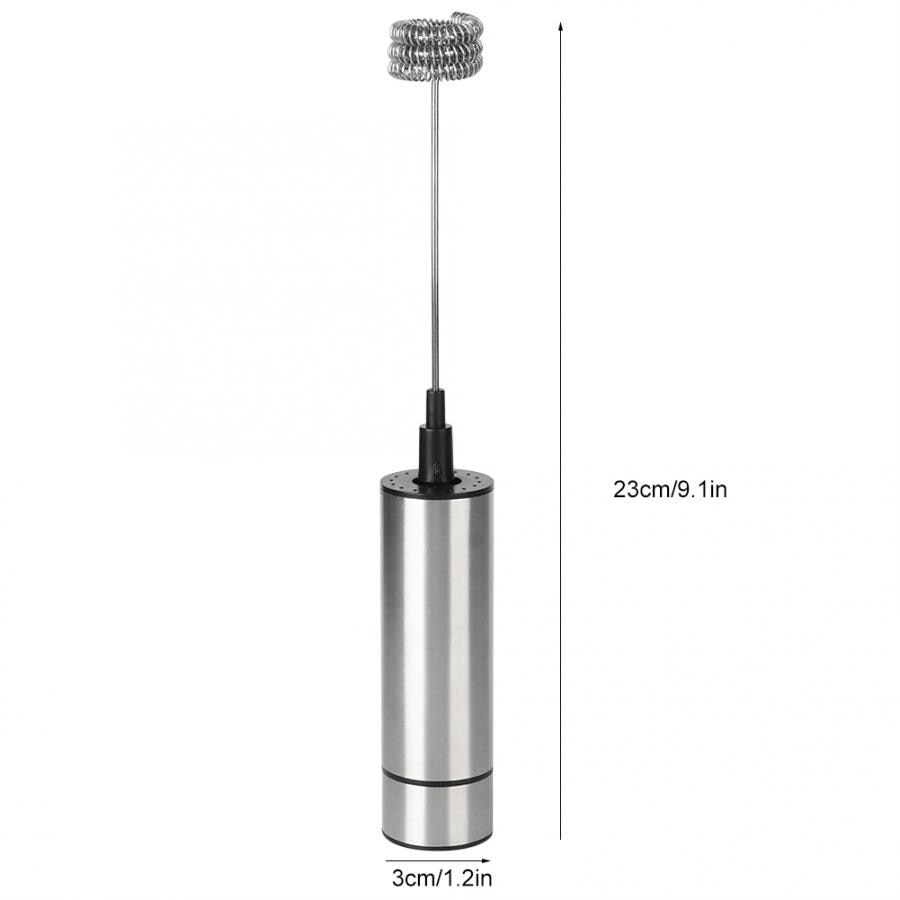 Batidora de café de acero inoxidable para leche, batidora eléctrica, batidora de leche y huevos, Espumador, utensilios de cocina para el hogar, Espumador