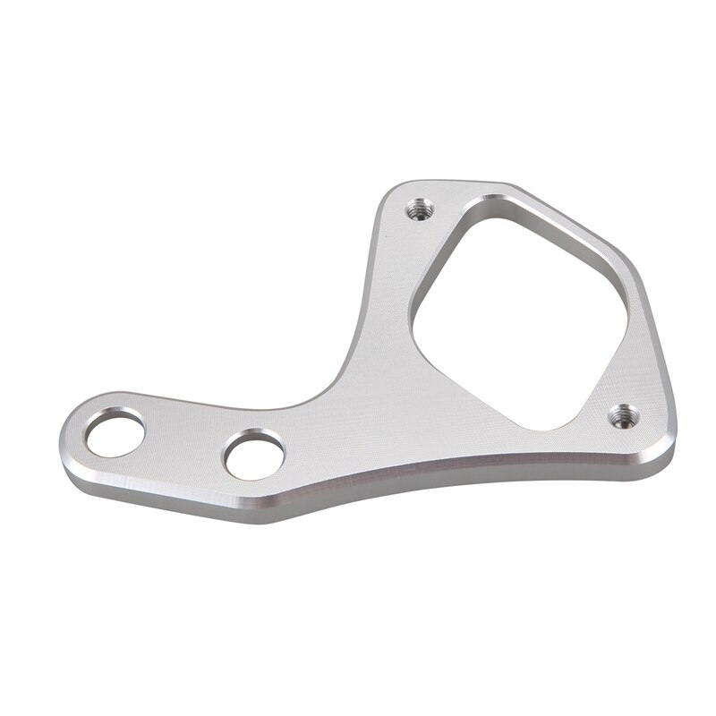 Left Ignition Key Relocation Bracket for Triumph Bonneville T100/SE Scrambler Thruxton 2001 (Silver)