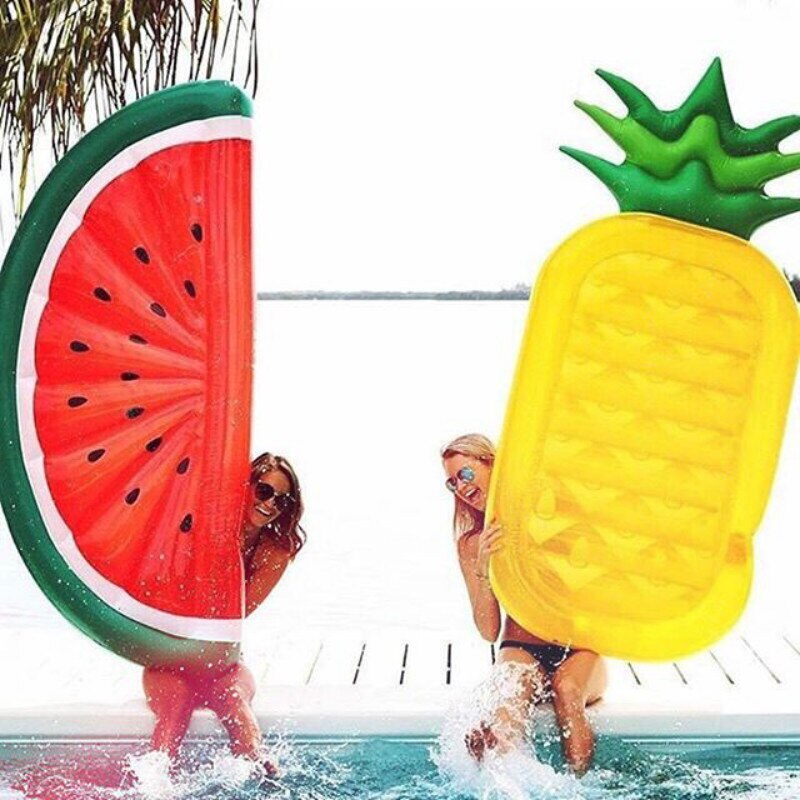 185cm gonflable géant piscine flotteur matelas jouets pastèque ananas Cactus plage eau natation anneau bouée de sauvetage mer fête