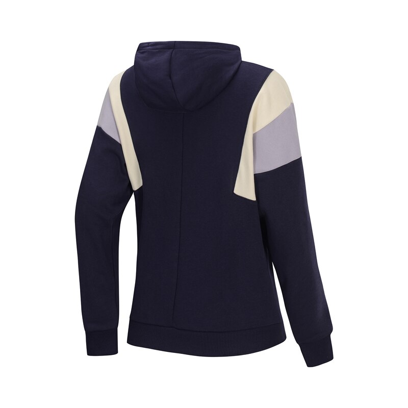 Li-Ning Women Training Hoodie Winter Fleece Warm Loose Fit 78% Cotton 22% Polyester LiNing Sports Sweaters AWDP438 COND19