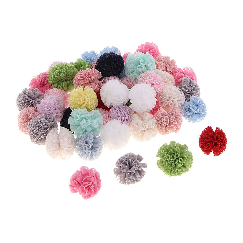 Packs of 50 Craft Pom Poms for , Sleeve, Collars, Quilts, Trim Your