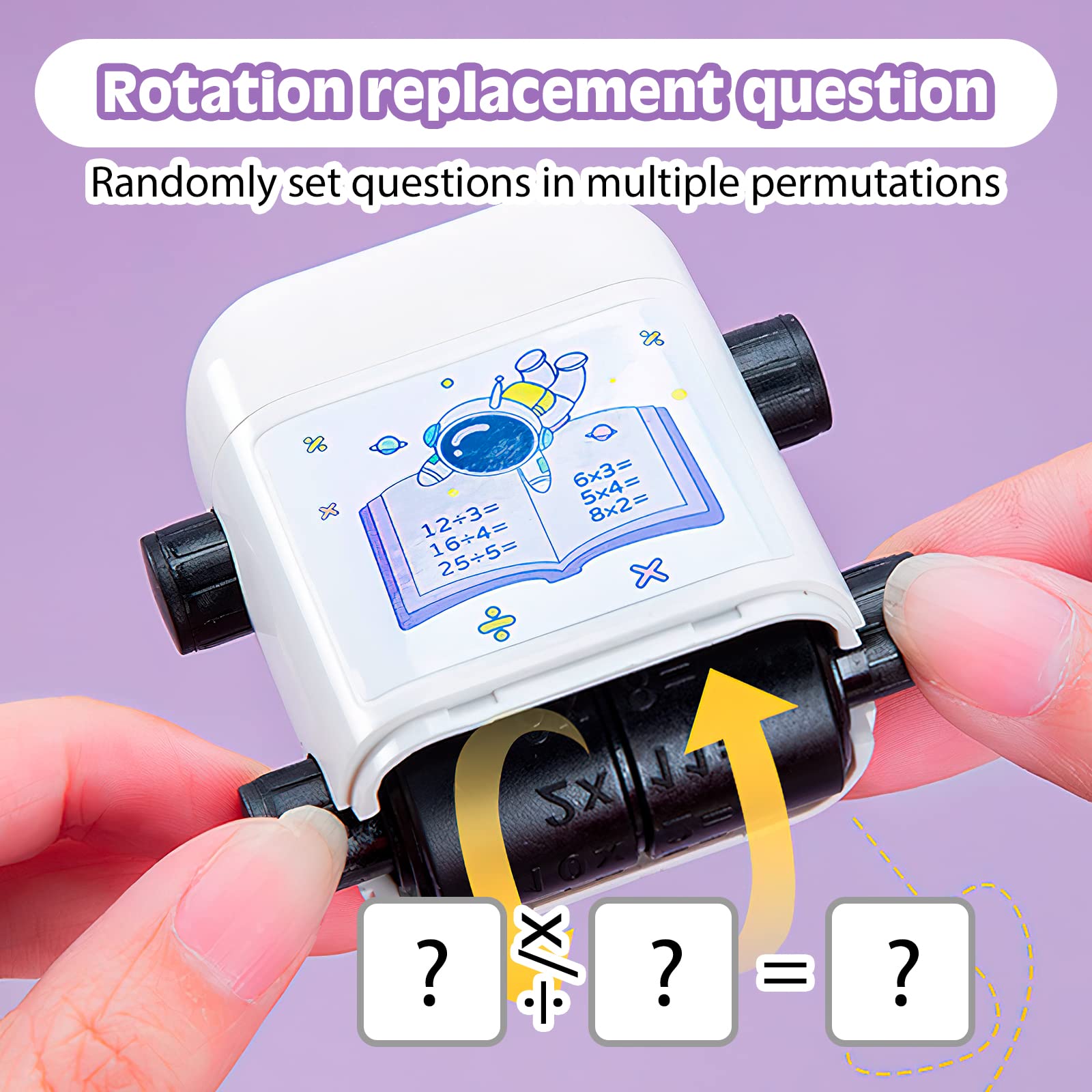 Double-head Math Practice Number Rolling Stamp Addition Subtraction Question Stamp Within 100 Maths Questions Digital Roller