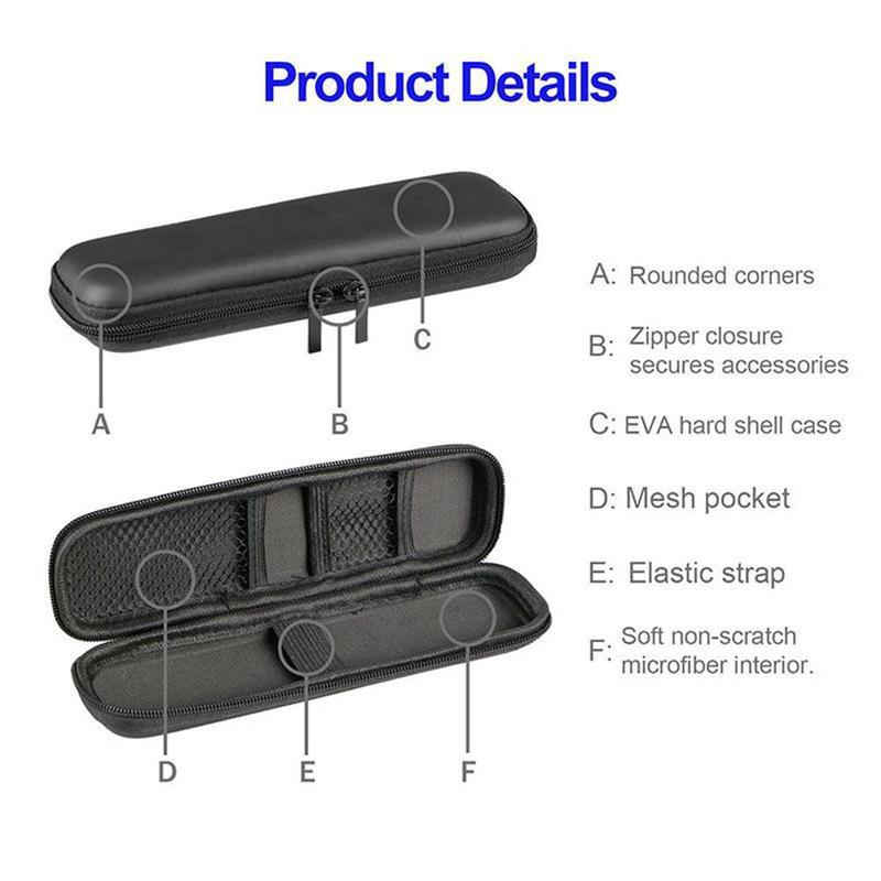 Zwart Eva Hard Shell Stylus Pen Etui Potlood Tas Beschermende Draagtas Box Bag Storage Container Voor Pen Stylus Balpen pe