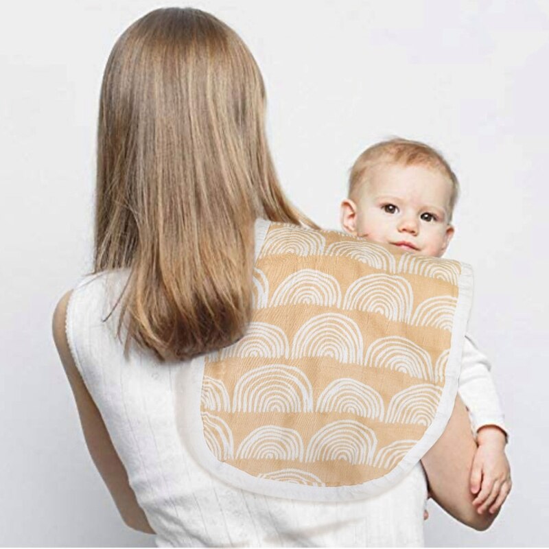 1pc Cotton Baby Burp Cloth Soft Absorbent Breathable Baby Bib Shoulder Pad Newborn Saliva Towel For Kids Feeding Hiccup Cloth