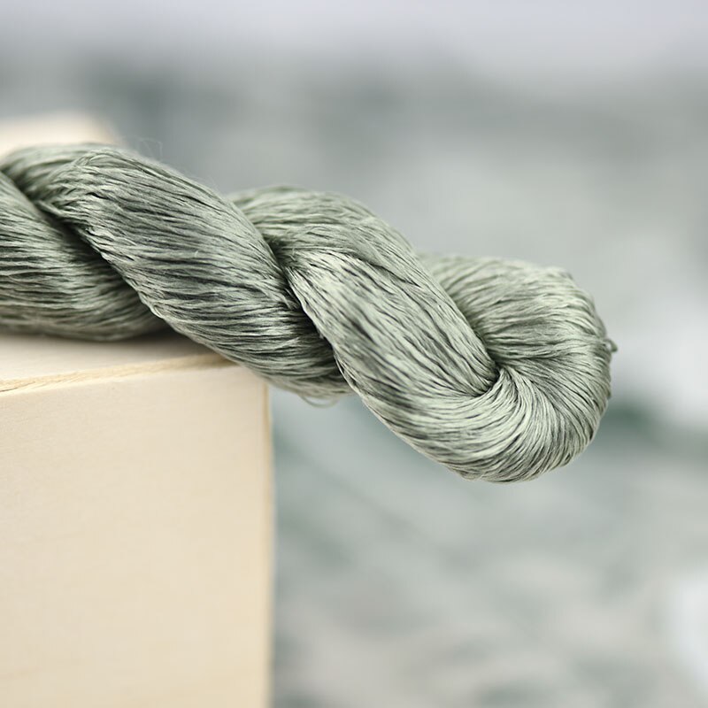 Zijde Borduurgaren/100% Zijden Draad/Hand Borduren Borduren Kruissteek/Verdorde Groen/7 Pure Kleuren: 3