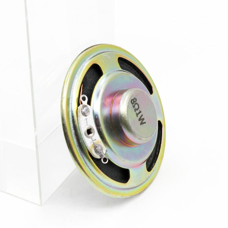 2pcs 8 Ohm 1W 50MM Loudspeaker Cone Paper Cap Speaker Internal Magnetic 18MM Magnet Height 13MM