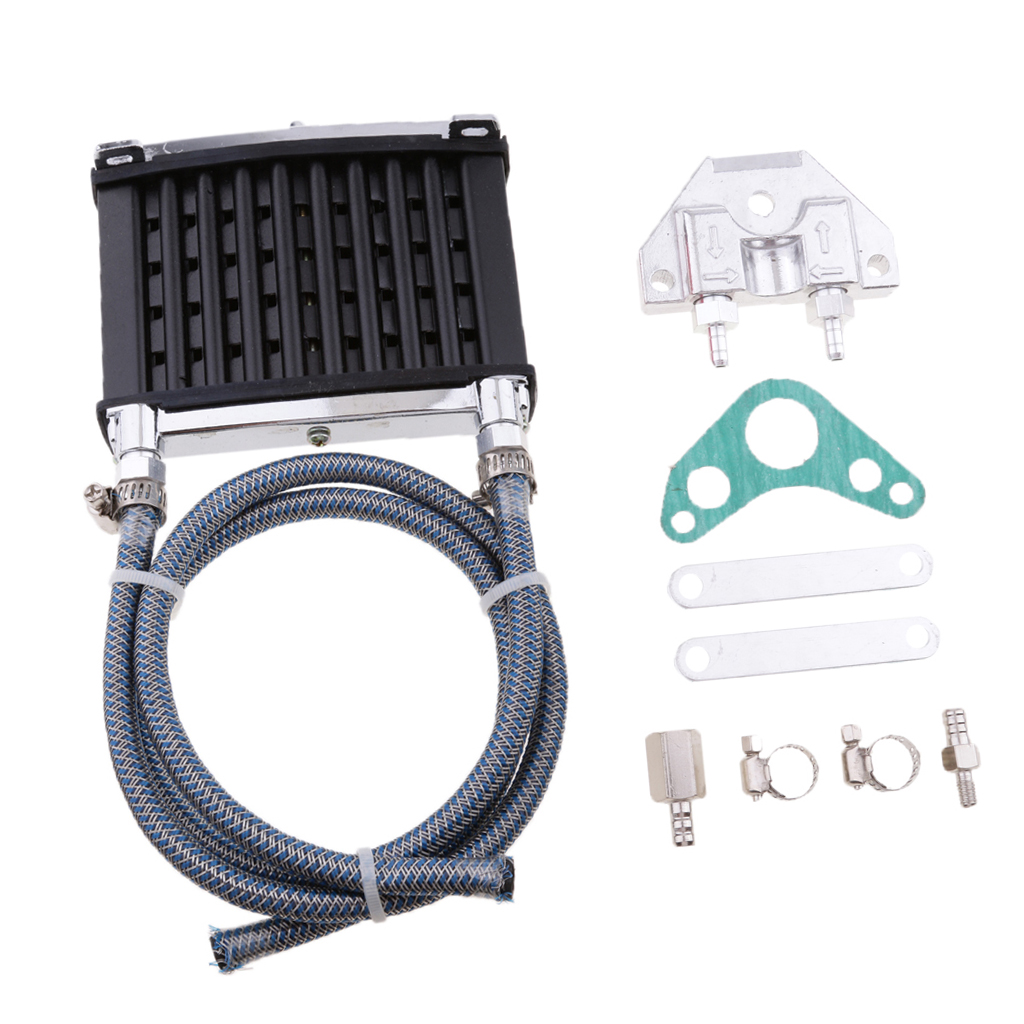 1 Set Motorcycle Oil Cooler Radiator Cooling For 50cc 70cc 90cc 110cc 125cc ATV Universal Motorcycle Dirt Bike Pit Bike Etc