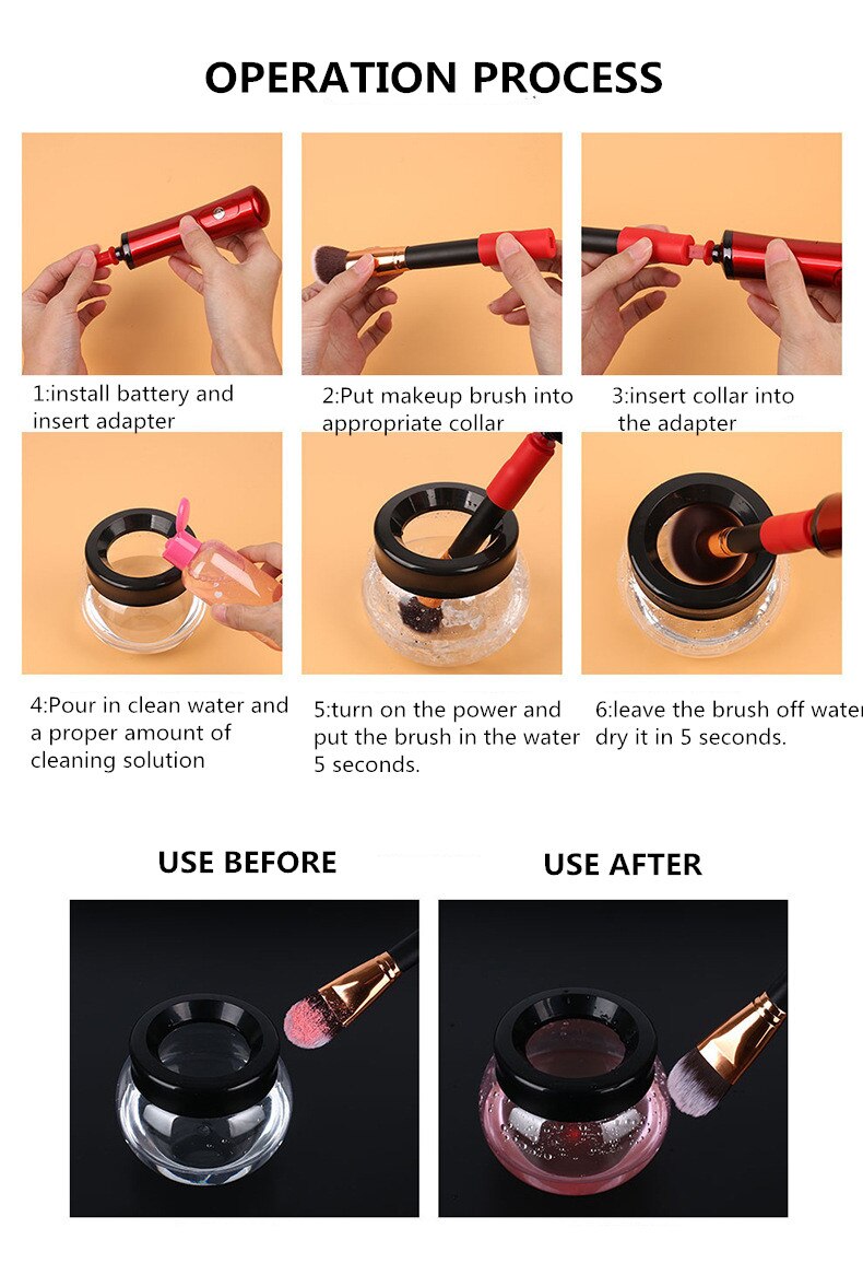 ZOREYA urządzenie robić czyszczenia pędzli suszarka szybkie i profesjonalne czyszczenie narzędzie głęboko umyć większość rozmiarów szczotki