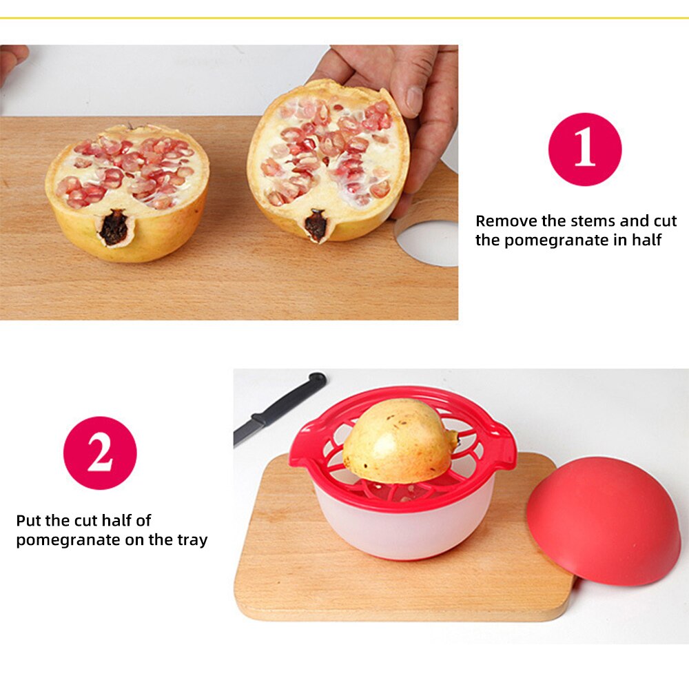 Pomegranate Peeler Machine Kitchen Fruit Vegetable Cutter Tools Silicone Pomegranate Bowl Shredder Home Kitchen Cooking Tool