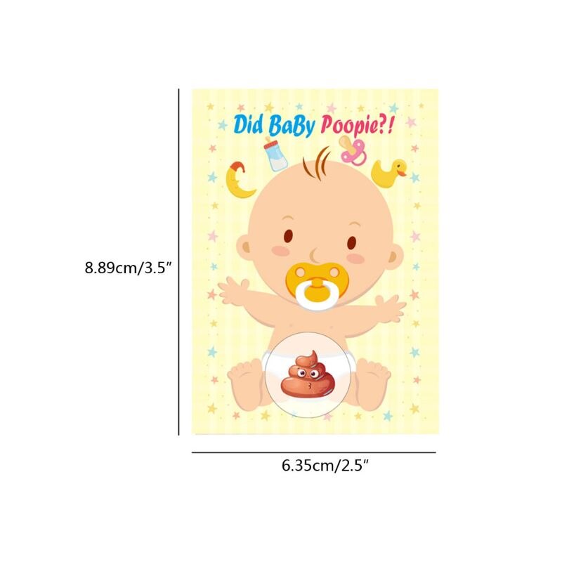 Baby shower ridse af spil tombola kort kønsneutral dreng pige sjov aktivitet