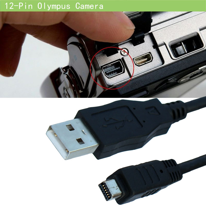 USB male naar 12Pin camera data kabel voor Olympus camera