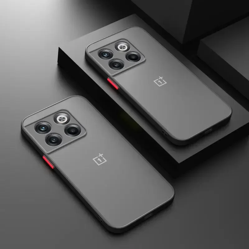 Matte Frosted Soft Shell for OnePlus 11 11R 10T Ace 2 9 10 Pro 9R 9RT Phone Case for 1+11 Oneplus Ace2 Protective Back Cover: aluminum / black