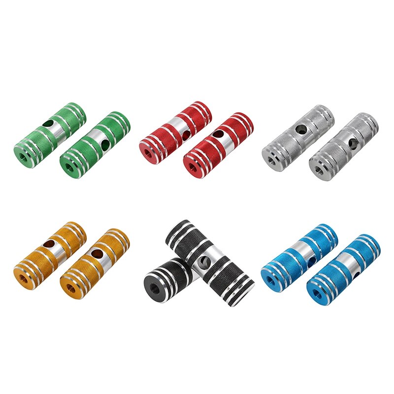 2Pcs Aluminum Nonslip MTB Bike Bicycle Pedal Front Rear Axle Foot Pegs BMX Footrest Lever Bike Accessories