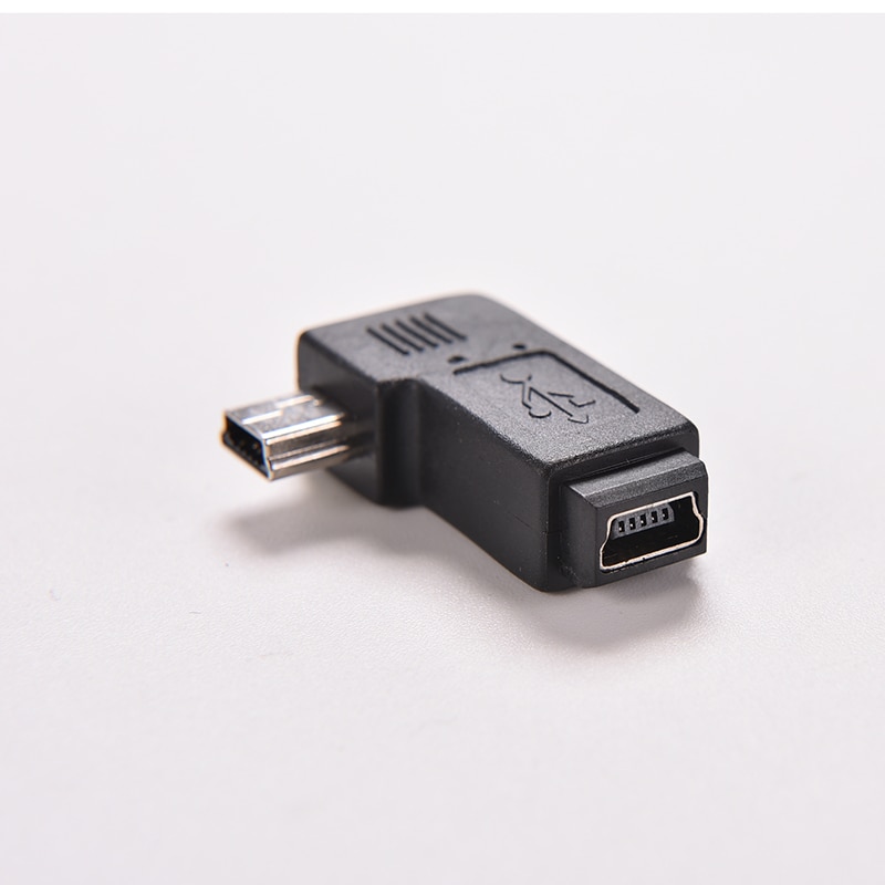 90 Graden Mini Usb 5pin Man-vrouw Data Sync Adapter Plug Mini Usb Connector
