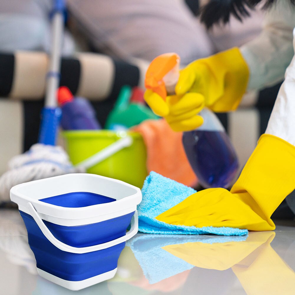 Fishing Car Washing Folding Bucket Portable Space Saving Water Container Picnic With Handle Cleaning Outdoor Survival Gardening