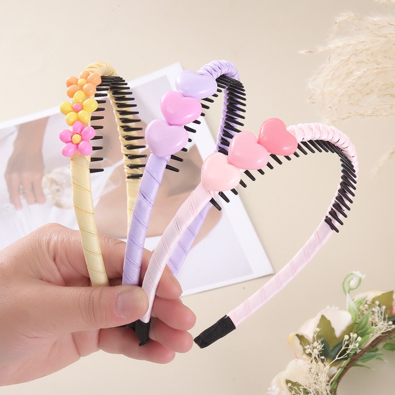 Diadema para niña, bonito corazón dulce, estrellas, colores, diadema de flores, aro para el pelo, para niños, accesorios para el cabello FDr11