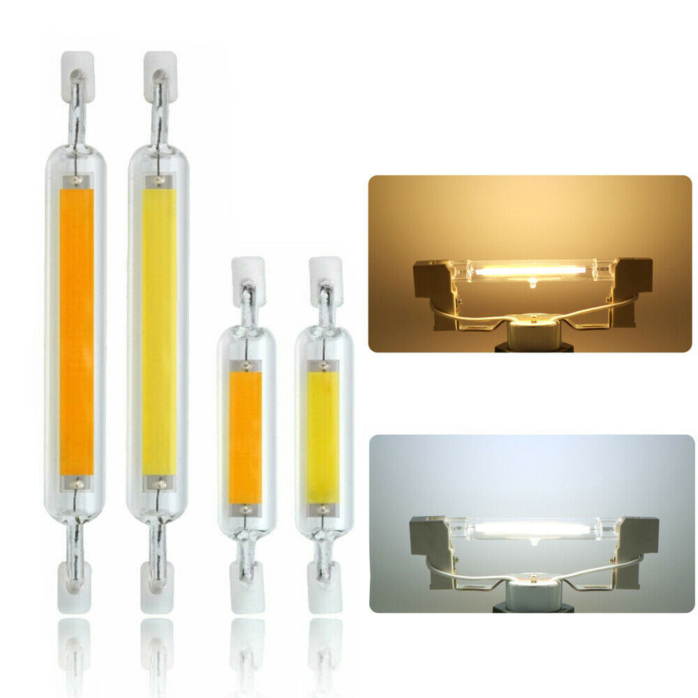 Dimmbare R7s LED J78 J118 7W 12W 15W 20W COB SMD 2835 Mais Lampen Keramik Glas rohr Licht Ampulle Ersatz Halogen Bombillas