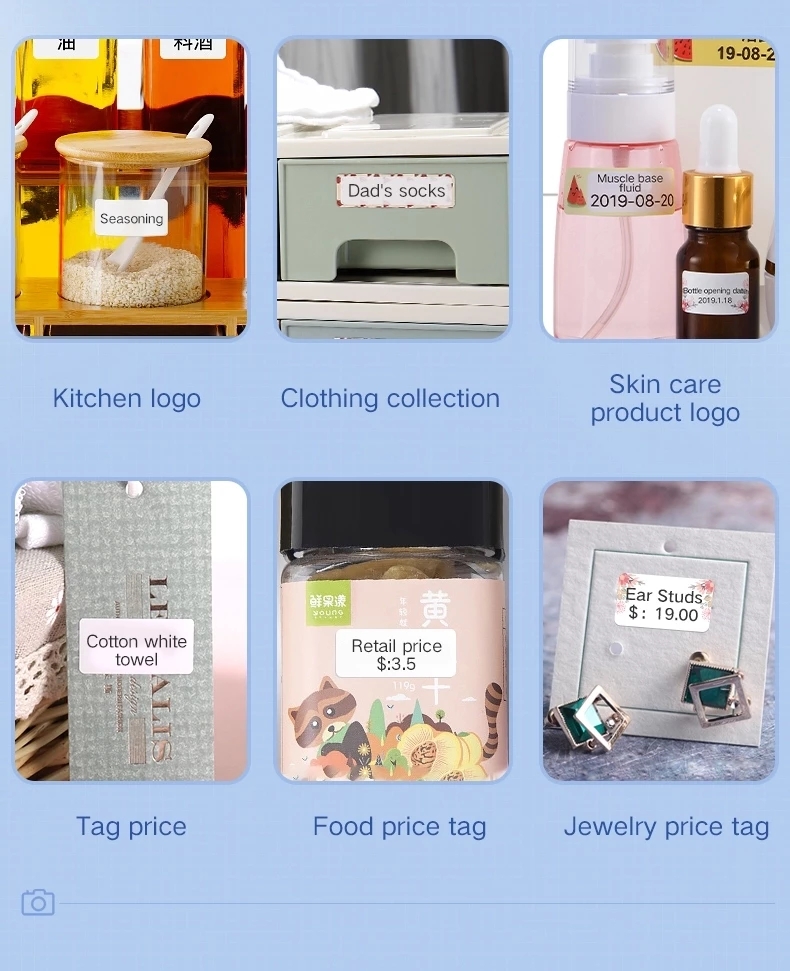 D110 Label Printer Label Maker Draadloze Label Printer Tape Inbegrepen Meerdere Sjablonen Beschikbaar Voor Telefoon Office Home