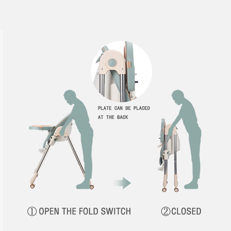 Capretti Del bambino di Alta Sedie Seggiolone per L'alimentazione Multifunzionale di Sicurezza del bambino infantile Mangiare Sedia di Alimentazione per Dropshipping