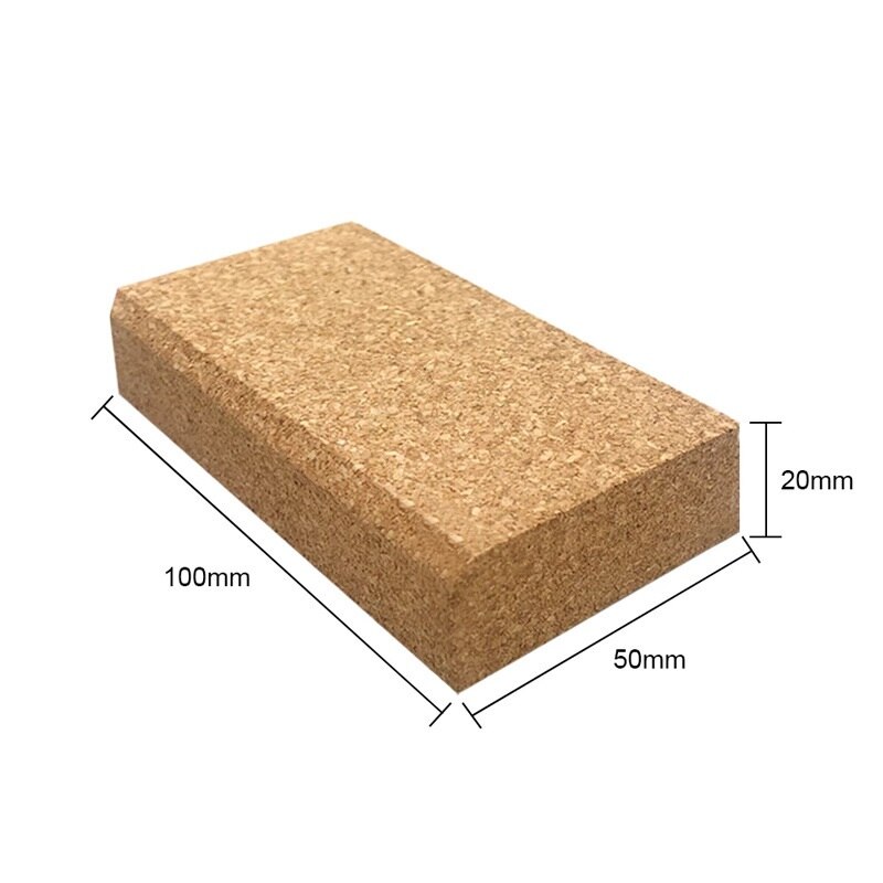 Cork Tiles, Cork Board, 100mm x 50mm x 20mm, Corkboard, Natural, Handmade DIY Leather Tools Through-hole Cork Mat Anti-sticking