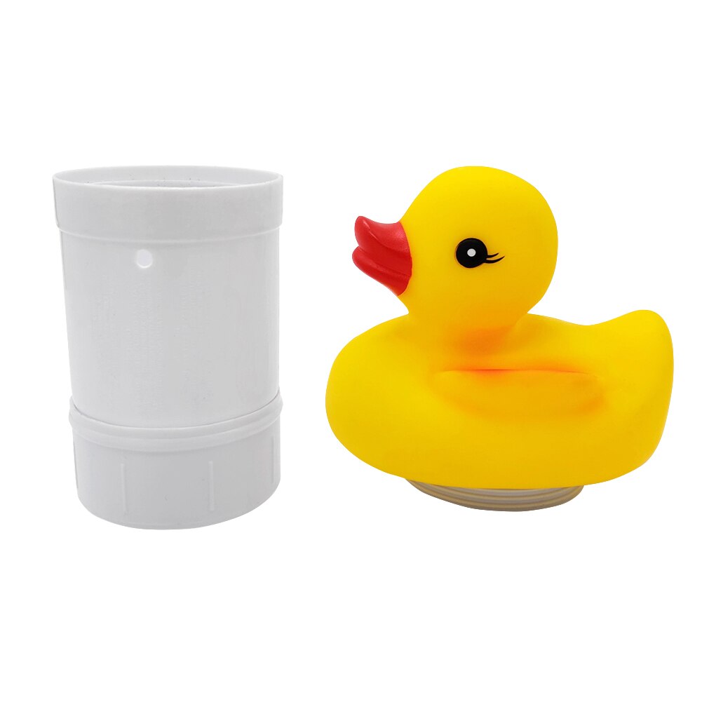 Flotador dispensador químico flotante de pato bonito para piscina, dispensador de pastillas de cloro, ofertas de abrazo