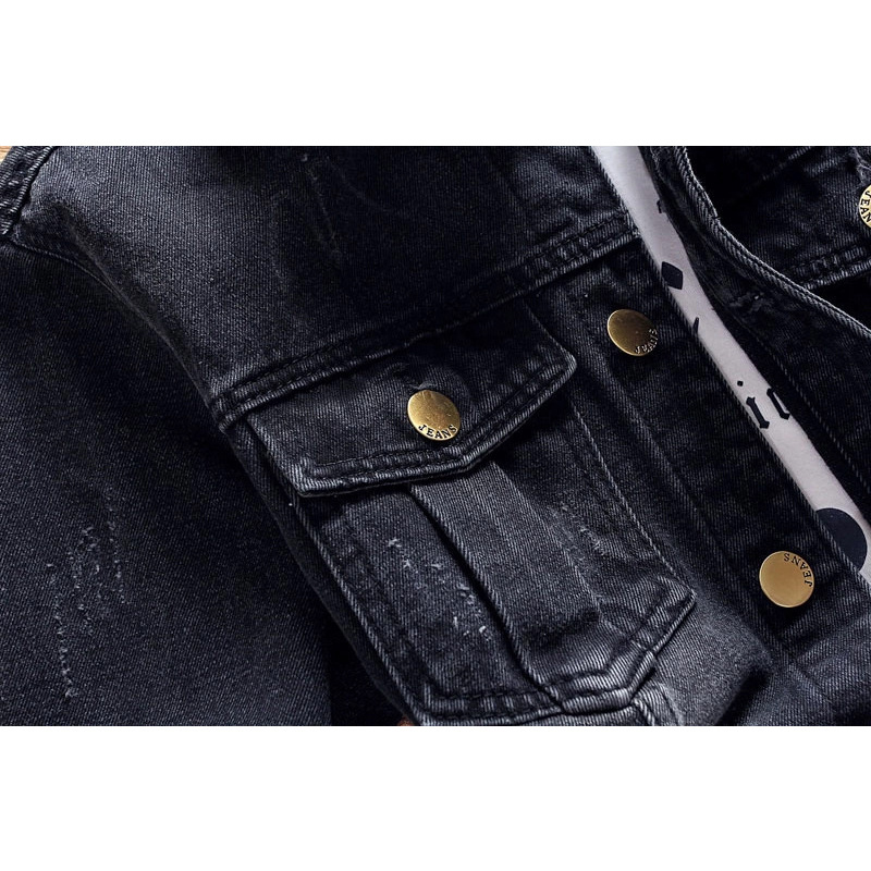Dimusi Lente Herfst Mannen Denim Jasje Mens Trendy Bomber Dunne Ripped Denim Jas Mannelijke Cowboy Jeans Jassen Kleding