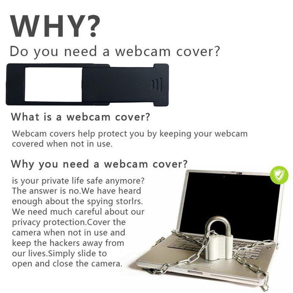 3 pçs capa ultra-fino universal slider capa de câmera de plástico privacidade adesivo para laptops pc tablet do telefone móvel