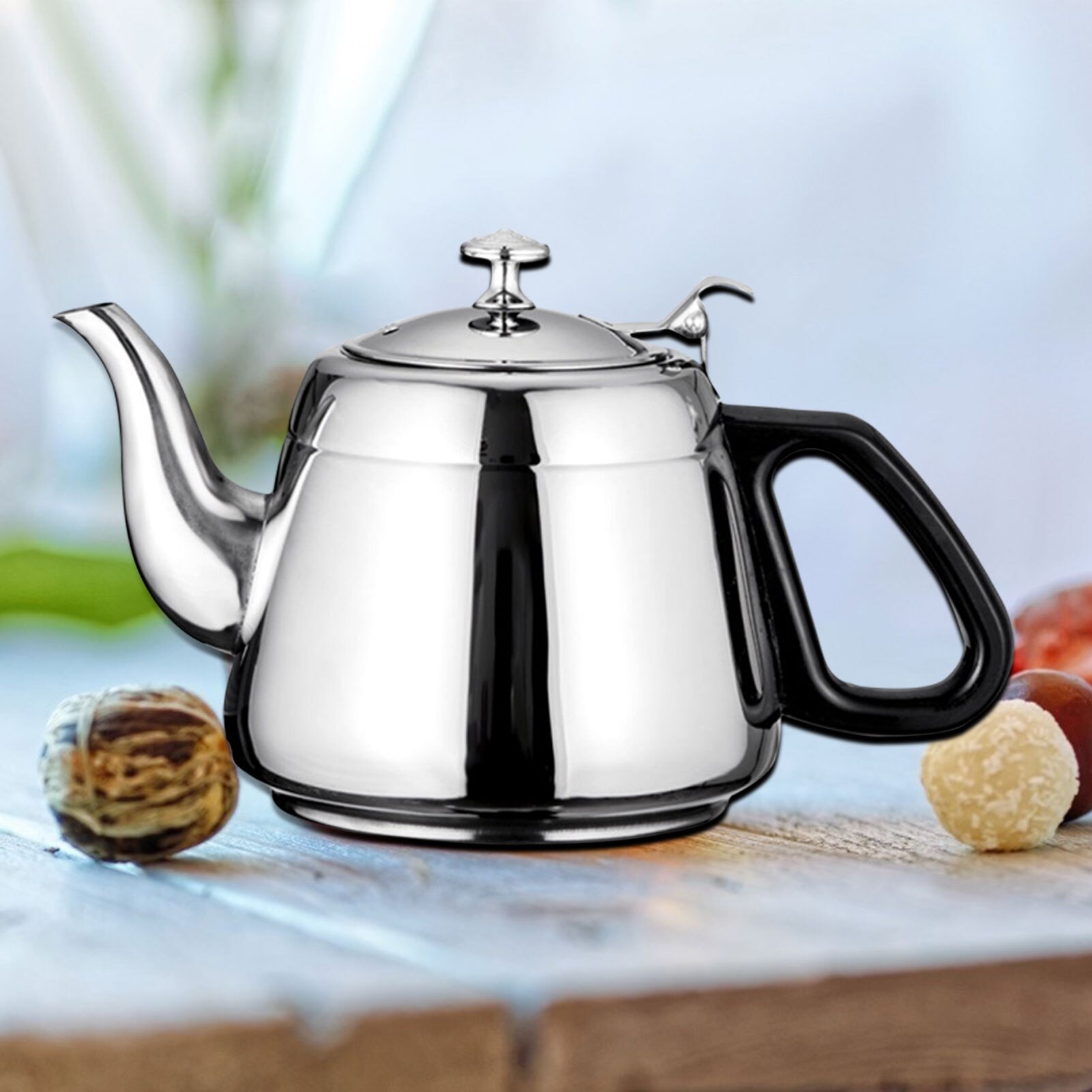 2L Stainless Steel Tea Kettle Food Grade Tea Pot With Heat-Proof Handle - Stovetop Suitable For All Heat Sources