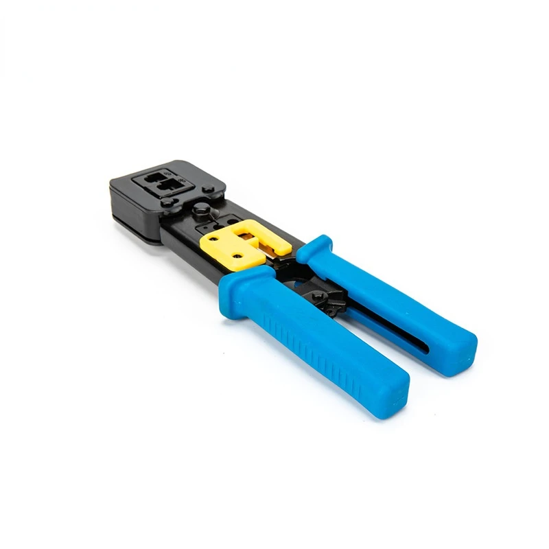Rj45 krimptang met doorvoeropening voor cat 5 cat 5e cat 6 krimptang voor  rj45/rj12 normale en einddoorvoerconnectoren