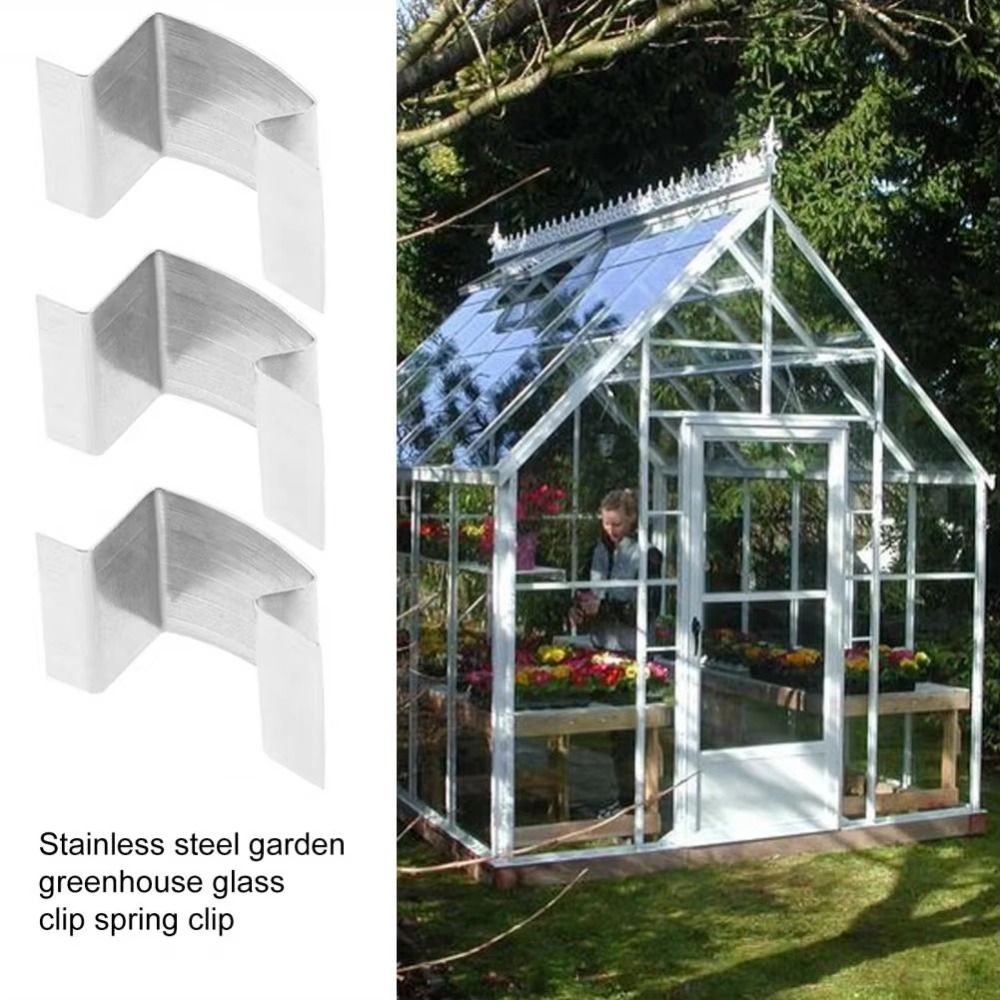 Edelstahl-gewächshausglasclips, verglasungsreparaturen, rostfreie federclips, robuste, rostbeständige gartenclips, wartung
