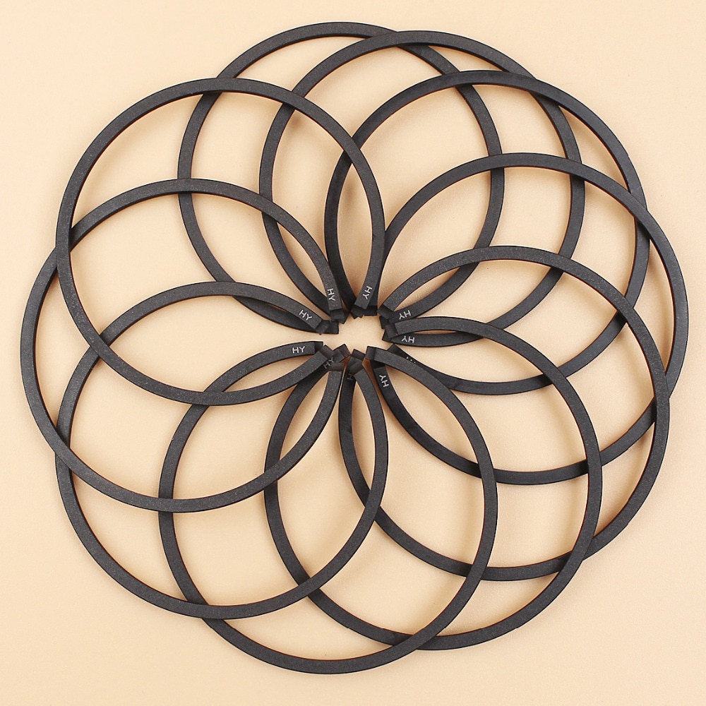 Jeu d'anneaux de Piston adaptés à Stihl BR400, SR400, MS290, MS191, 034 028 029, pièces de souffleuse de scie à chaîne 46mm x 1.5mm, 10 pièces/lot