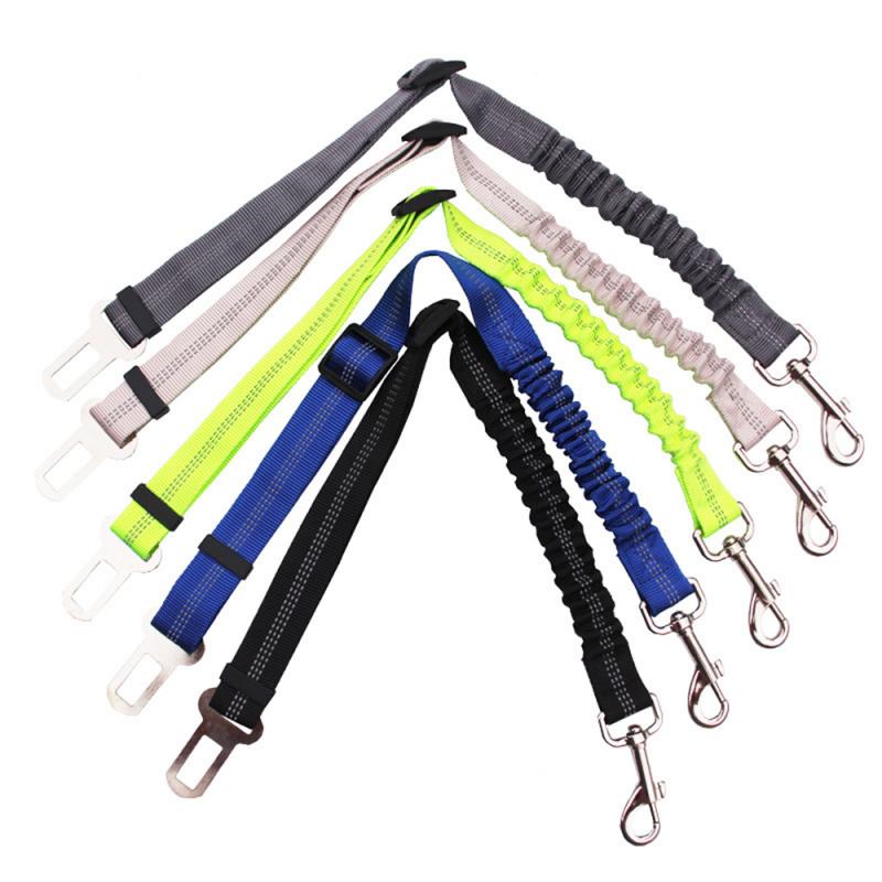 Anti-Shock Pet Dog Car Seat Belt Clip Bungee Lead Vehicle Travel Safety Harness