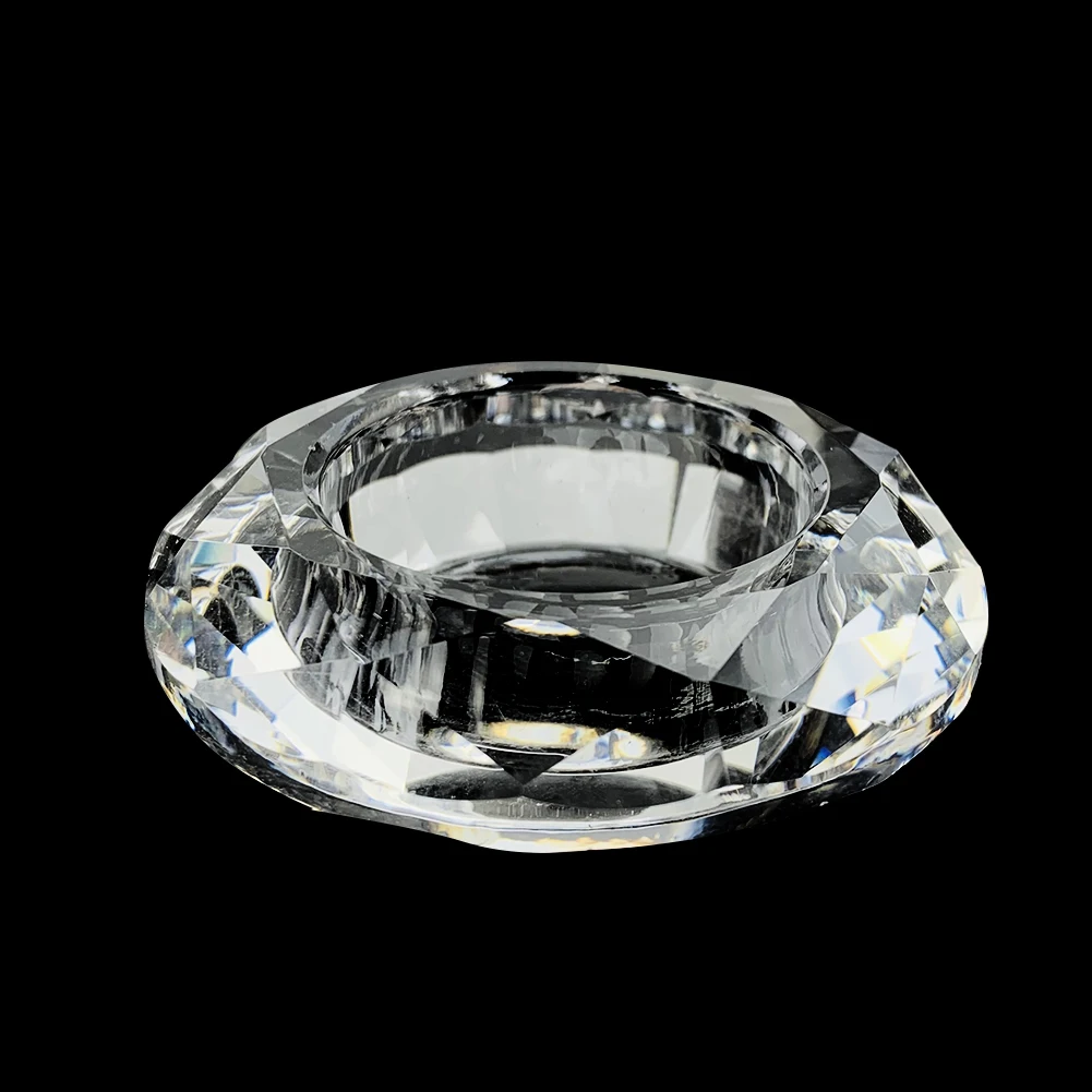Nordic Glas Kristal Kandelaar Wax Cup Aromatherapie Kandelaar Container Bruiloft Centerpieces Diner Party Home Decor Craft