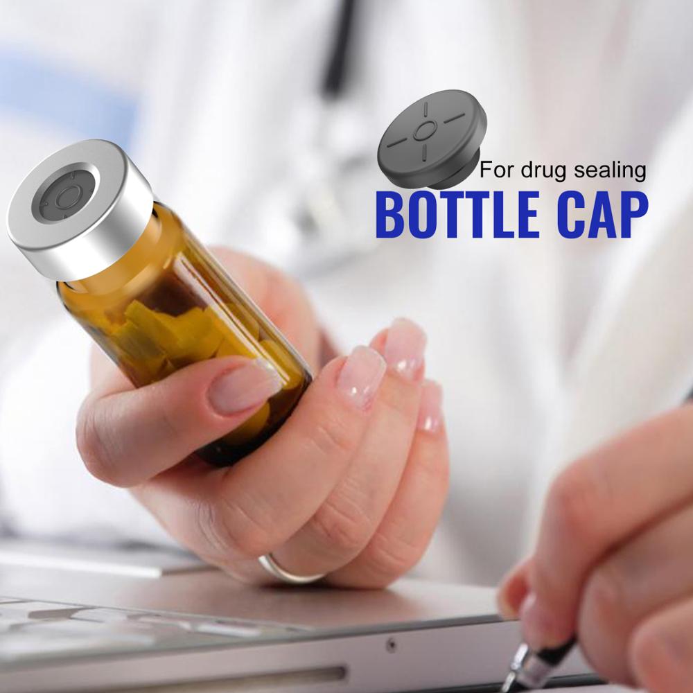 20Mm Butyl Stoppers Paddestoel 100 Pcs, Voor Glazen Flacon En Vloeibare Cultuur Potten, kan Worden Gesteriliseerd Door Stoom En Herhaald Gebruikt