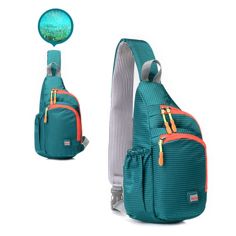 Unisex nylon heren dames waterdichte nylon schoudertas schoudertas reizen kamperen paardrijden: Groente