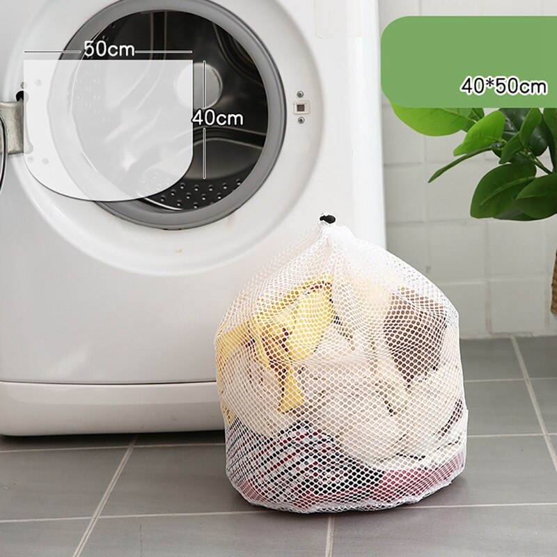 Practical Large Washing Net Bags, Durable Fine Mesh Laundry Bag With Lockable Drawstring For Big Clothes Pro