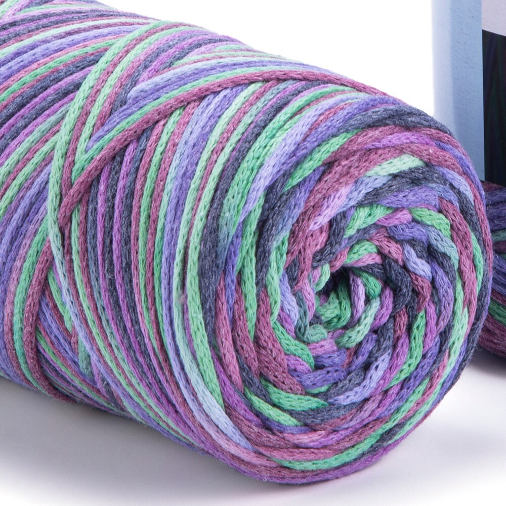 Yarnart Macrame COTTON VR Yarn 250gr 225mt Hand Knitting Crochet Gradient Rainbow Variegated Rope Bag Purse Table Runner Rug DIY: 926