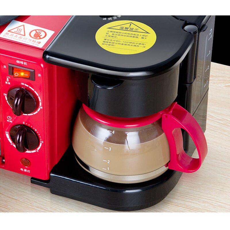 Oven Household Automatic Breakfast Machine 1050w Multifunctional Three-in-one Bread Machine Toaster Timing Small HL-9L-K LP