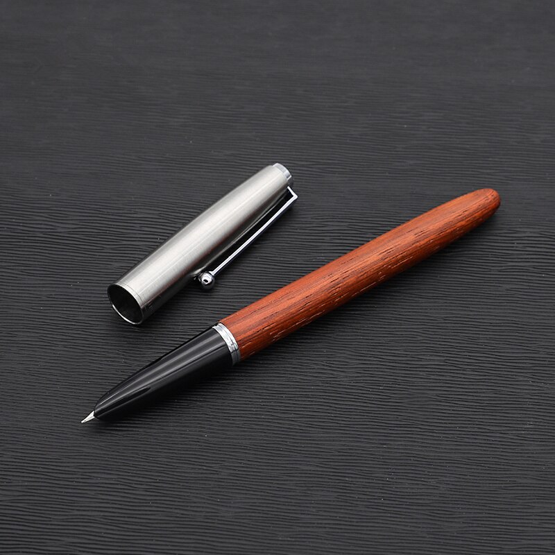 Classic Wood Fountain Pen Signature pen 0.38mm Extra Fine Nib Calligraphy Pens Jinhao 51A Stationery stationery