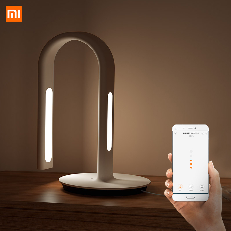 Original Xiaomi Mijia LED Flexible Desk Lamp 2 Dual Light Source Smart Table Lamp Ambient Light Sensor Bedlamp By Mi Home APP