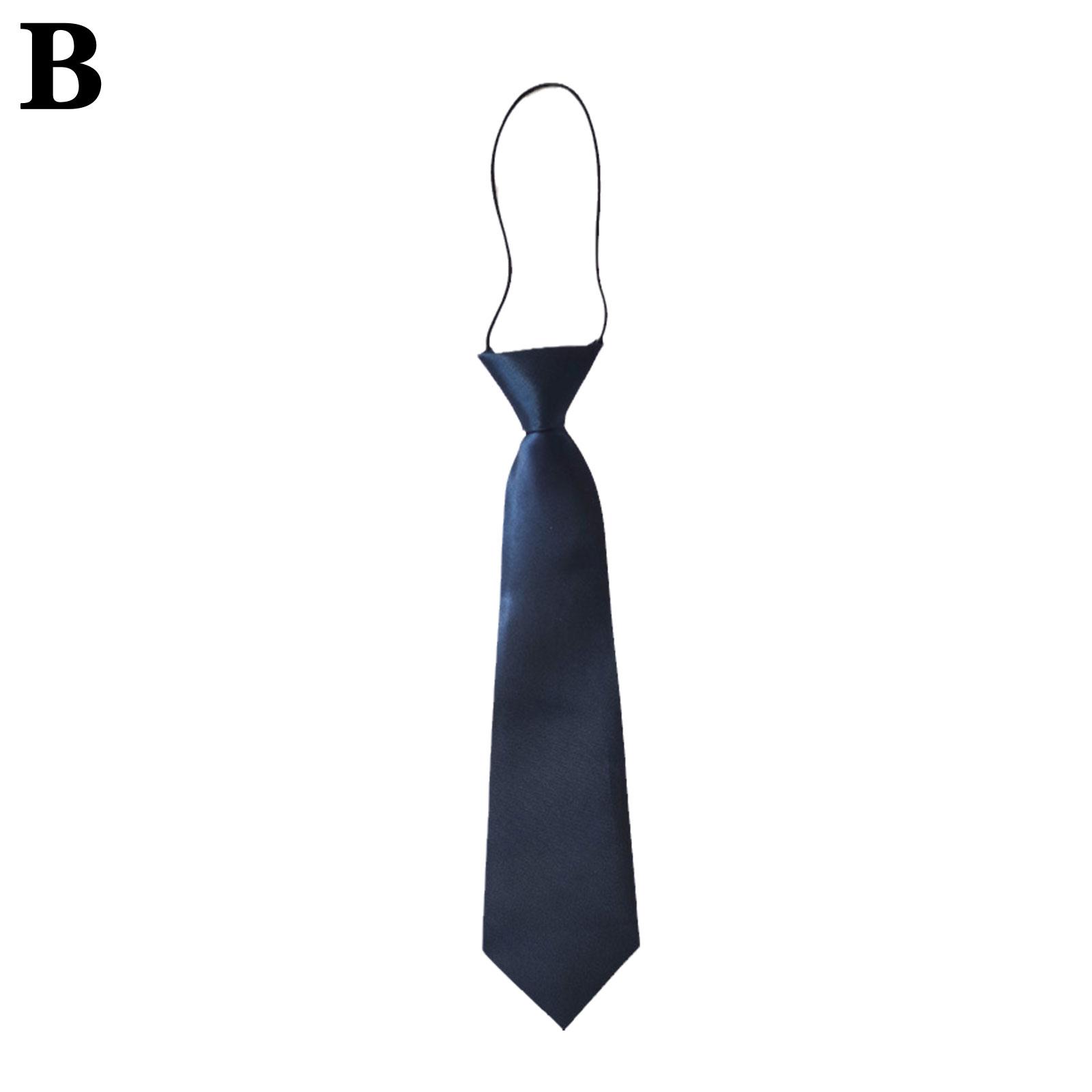 Corbata de cuello elástica de satén preatada para niños, corbata corta para niños, Linda decoración para traje de combinación para niños, corbata de uniforme, accesorios Casuales