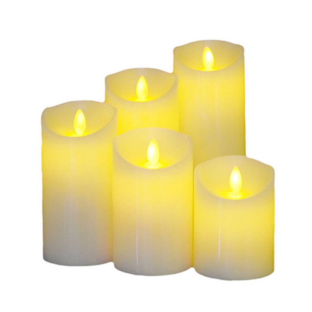 10/12/15/17/20cm elektroniska led ljus paraffin vax flamless ljus ljus dekorativa ljus lampa bröllopsfest heminredning